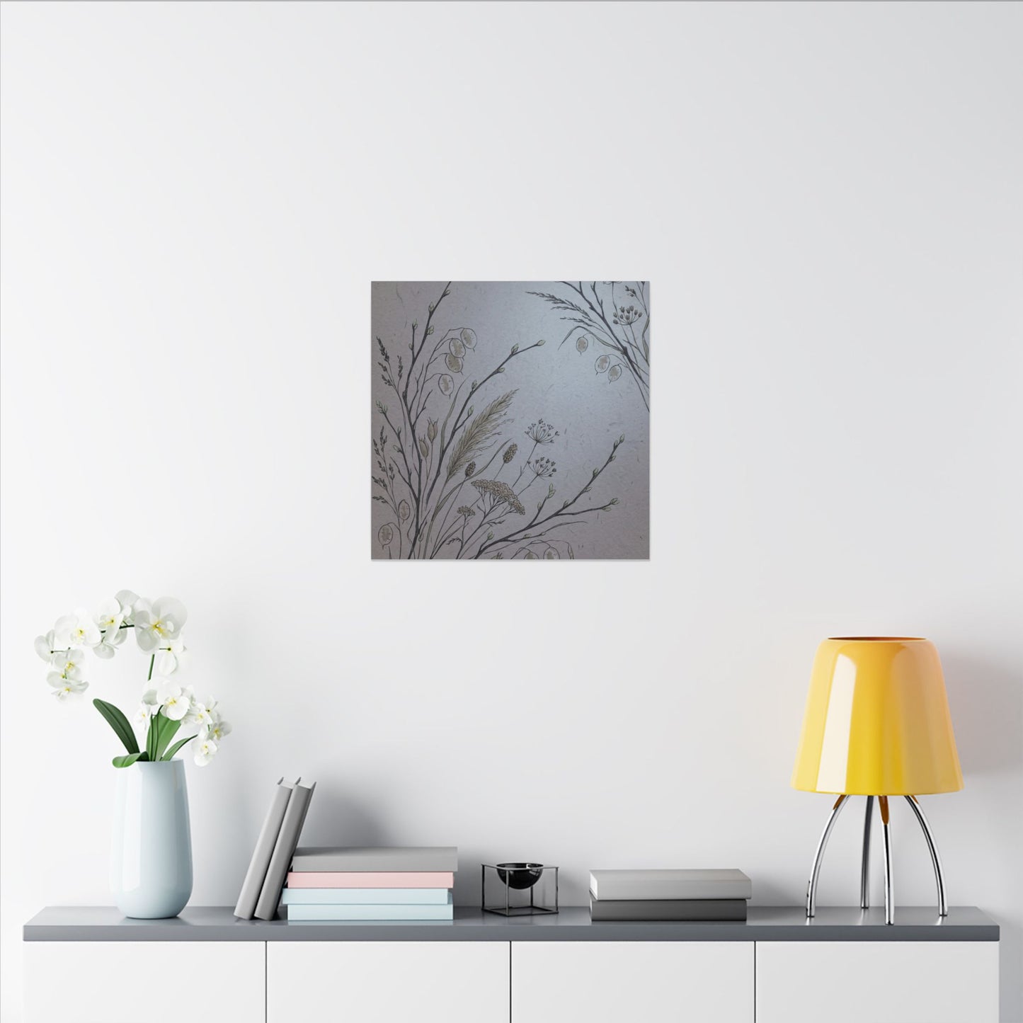 Spring Dried Flowers Japanese Pattern Canvas Art | Cozy Decor