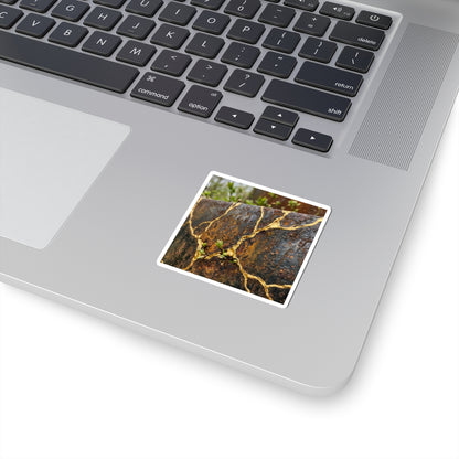 Kintsugi Rust Patina in Overcast | Gold Repair Sticker