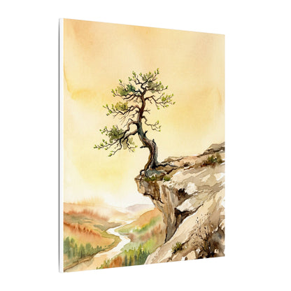 Golden Hour Pine Tree Canvas Art - Japandi Fukinsei