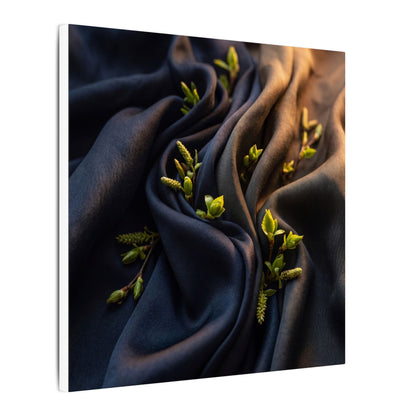 Spring Silk Drape Moody Minimal Canvas Art | Luxurious Decor