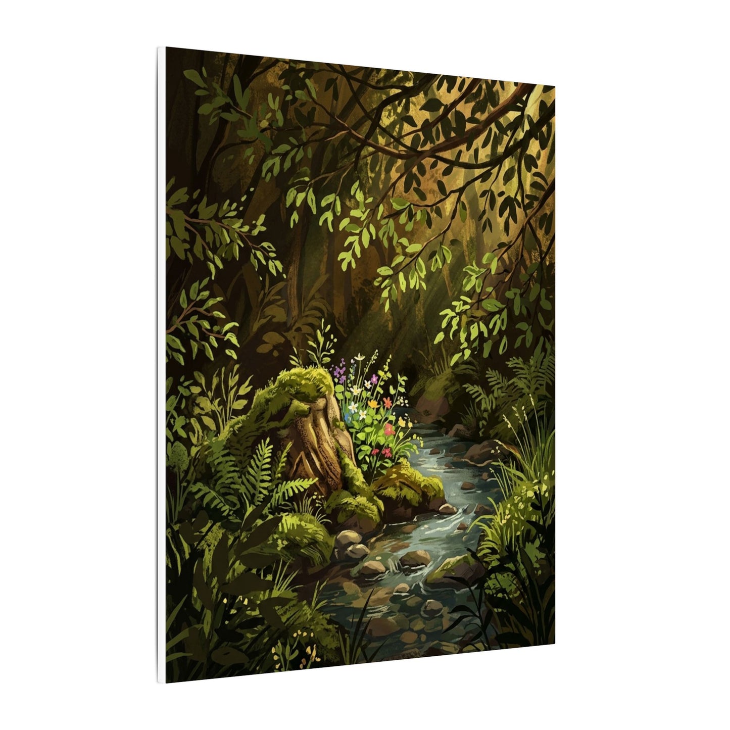 Golden Hour Silk Drape Canvas Art - Dark Japandi Datsuzoku