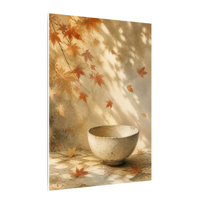 Japandi Ceramic Bowl in Dappled | Watercolor Canvas Art