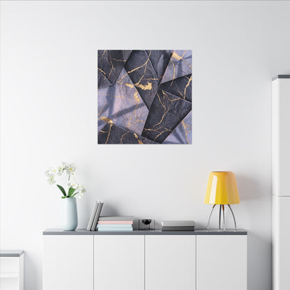 Seijaku Paper Fold Canvas Art - Kintsugi Gold Vein