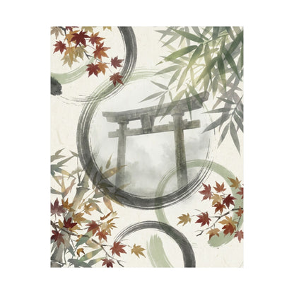 Peaceful Torii Gate Wall Art Print - Enso Zen