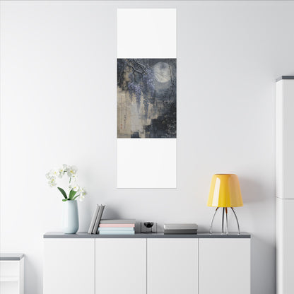 Winter Wisteria Texture Canvas Art | Elegant Decor