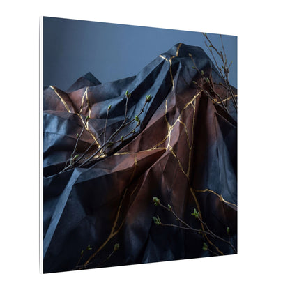 Paper Fold Broken Beauty Canvas Art | Philosophical Kintsugi Art