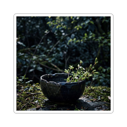 Datsuzoku Ceramic Bowl Sticker - Dark Japandi Shadow Zen