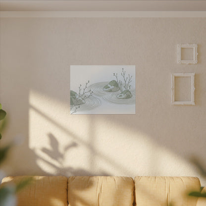 Moonlight Rock Garden Canvas Art - Japandi Ma