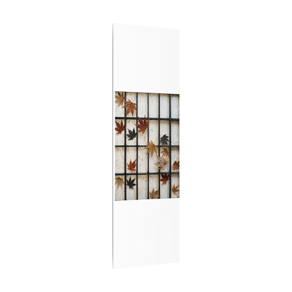 Japandi Shoji Screen in Overcast | Texture Canvas Art