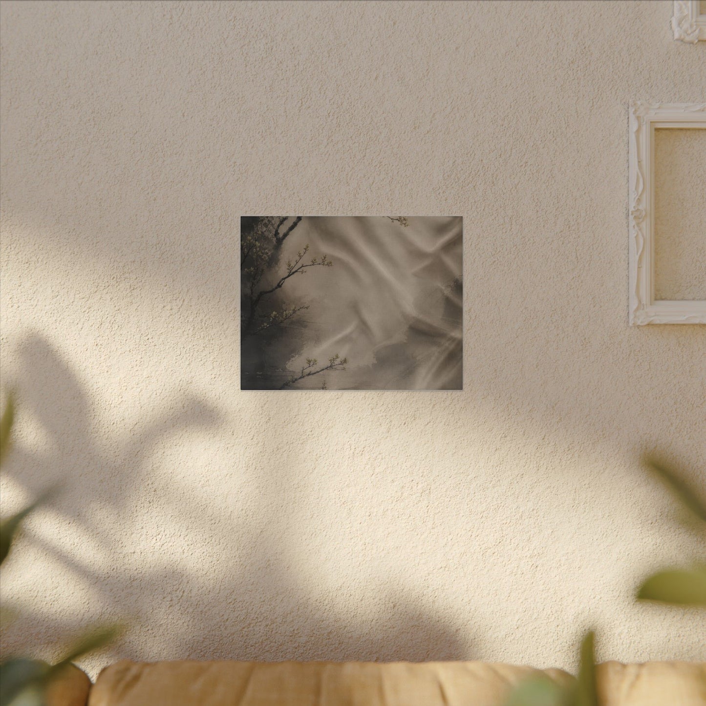 Silk Drape Canvas Art | Spring Japandi Japanese Pattern Art