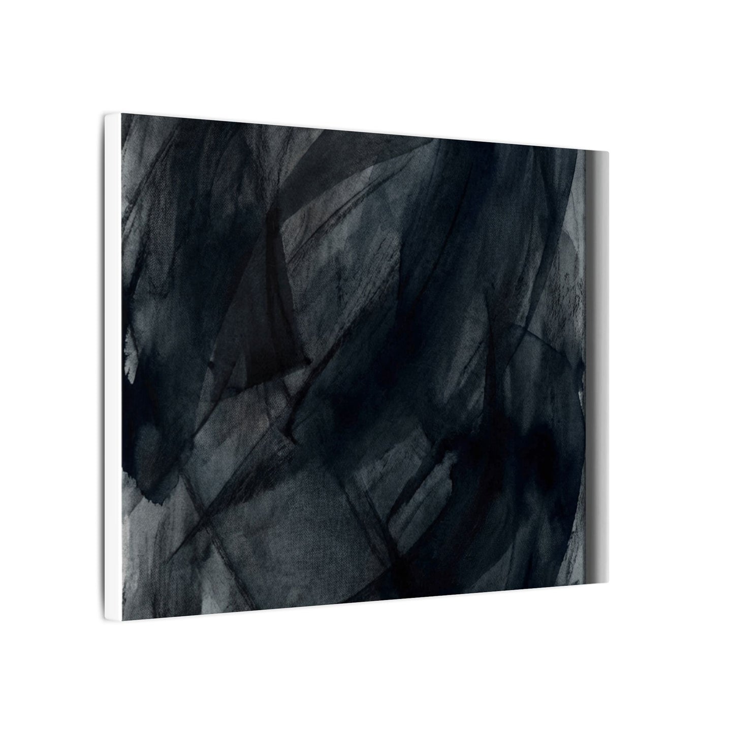 Deep Tones Dark Japandi Charcoal Canvas Art