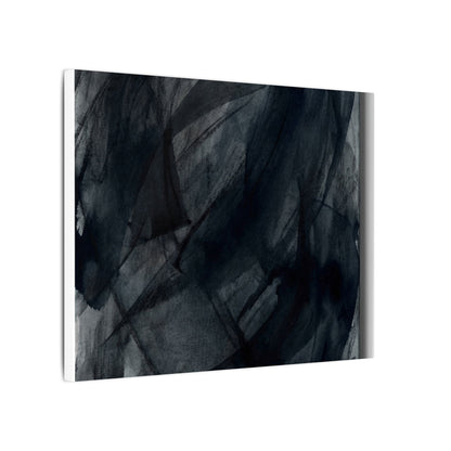 Deep Tones Dark Japandi Charcoal Canvas Art