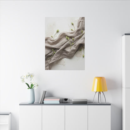 Overcast Silk Drape Canvas Art - Japandi Ma