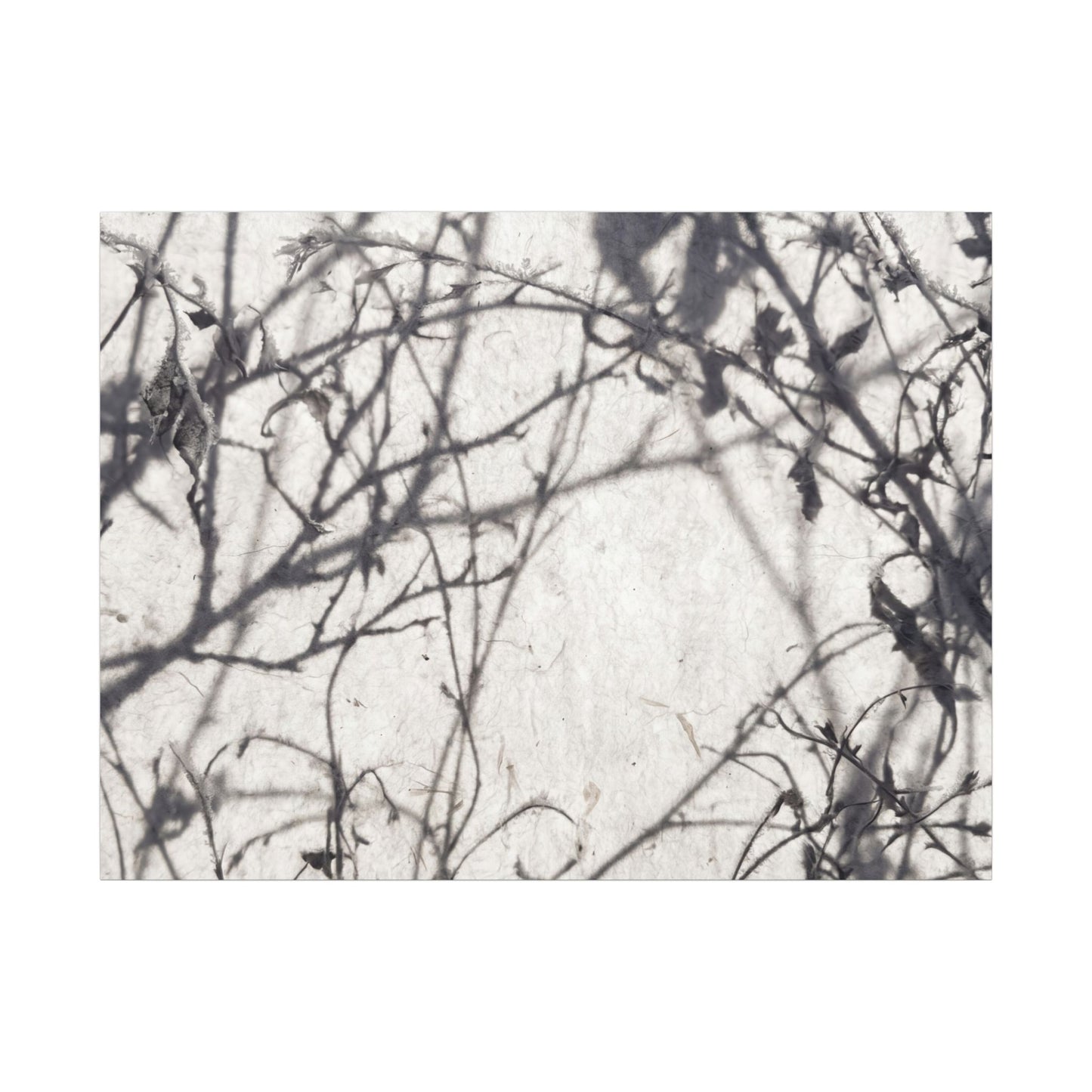 Winter Shadow Play Japanese Pattern Canvas Art | Elegant Decor