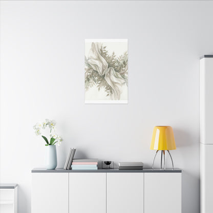 Summer Silk Drape Watercolor Canvas Art | Cozy Decor