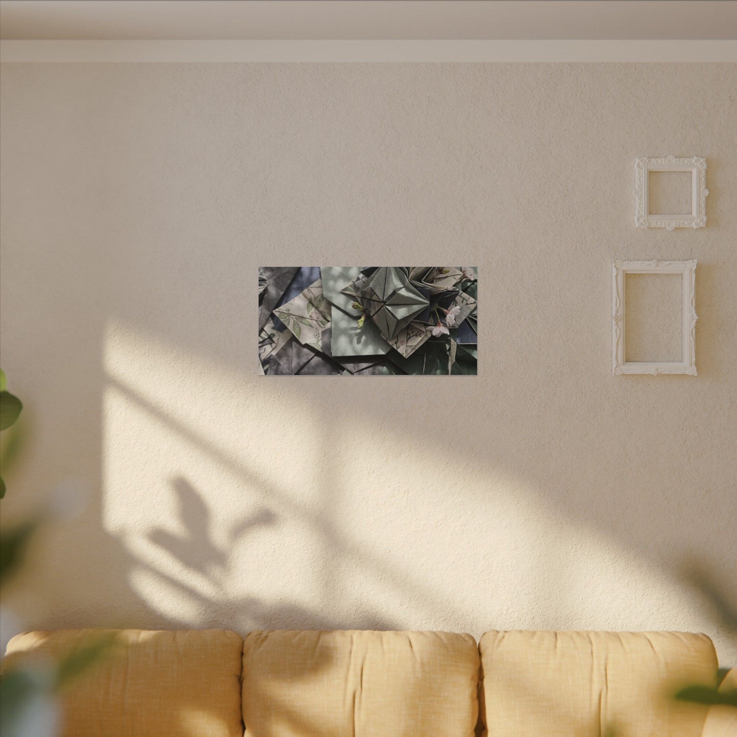Shibui Paper Fold Canvas Art - Japandi Japanese Pattern