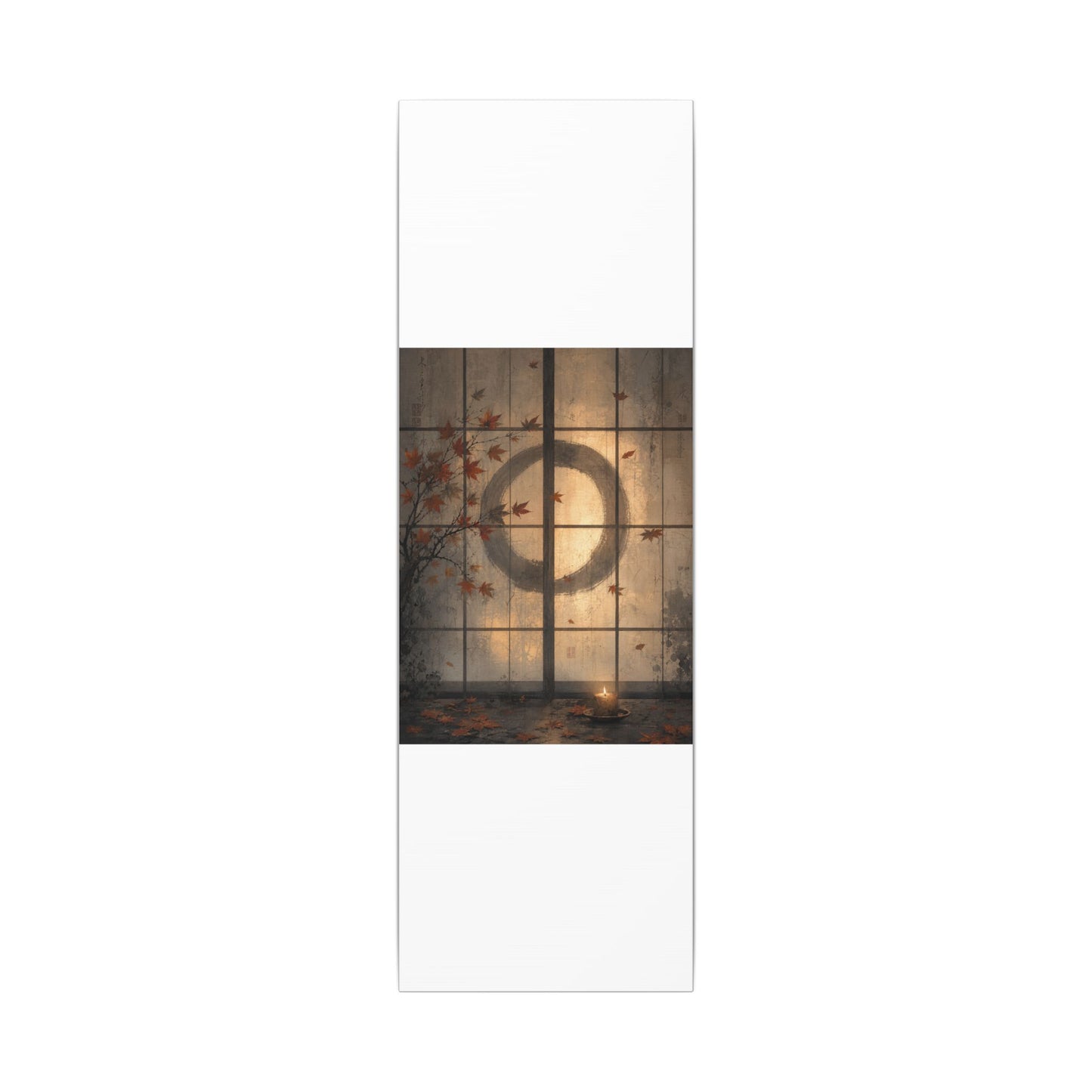 Shoji Screen Texture Canvas Art | Earthy Japandi Art