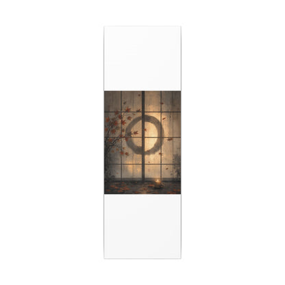 Shoji Screen Texture Canvas Art | Earthy Japandi Art