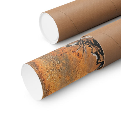 Datsuzoku Rust Patina Wall Art Print - Zen Sumi E