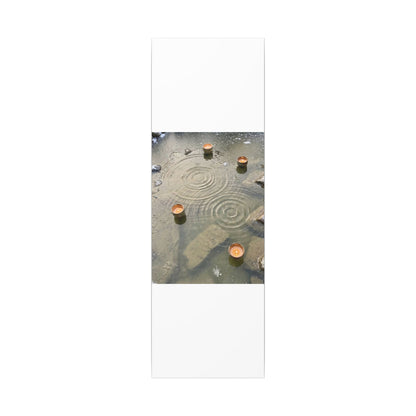 Water Ripple Canvas Art | Winter Japandi Japanese Pattern Art