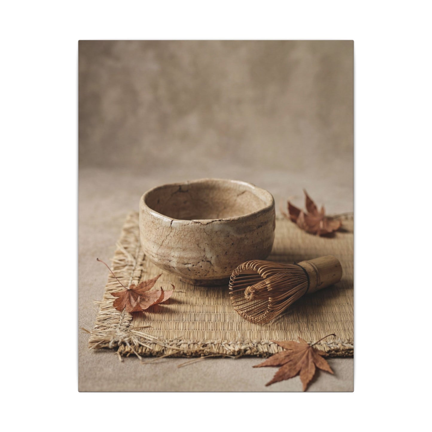 Ma Tea Ceremony Canvas Art - Japandi Texture