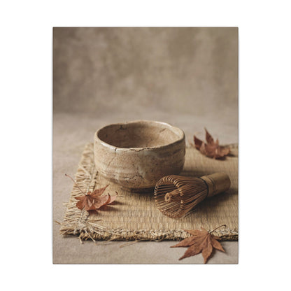 Ma Tea Ceremony Canvas Art - Japandi Texture