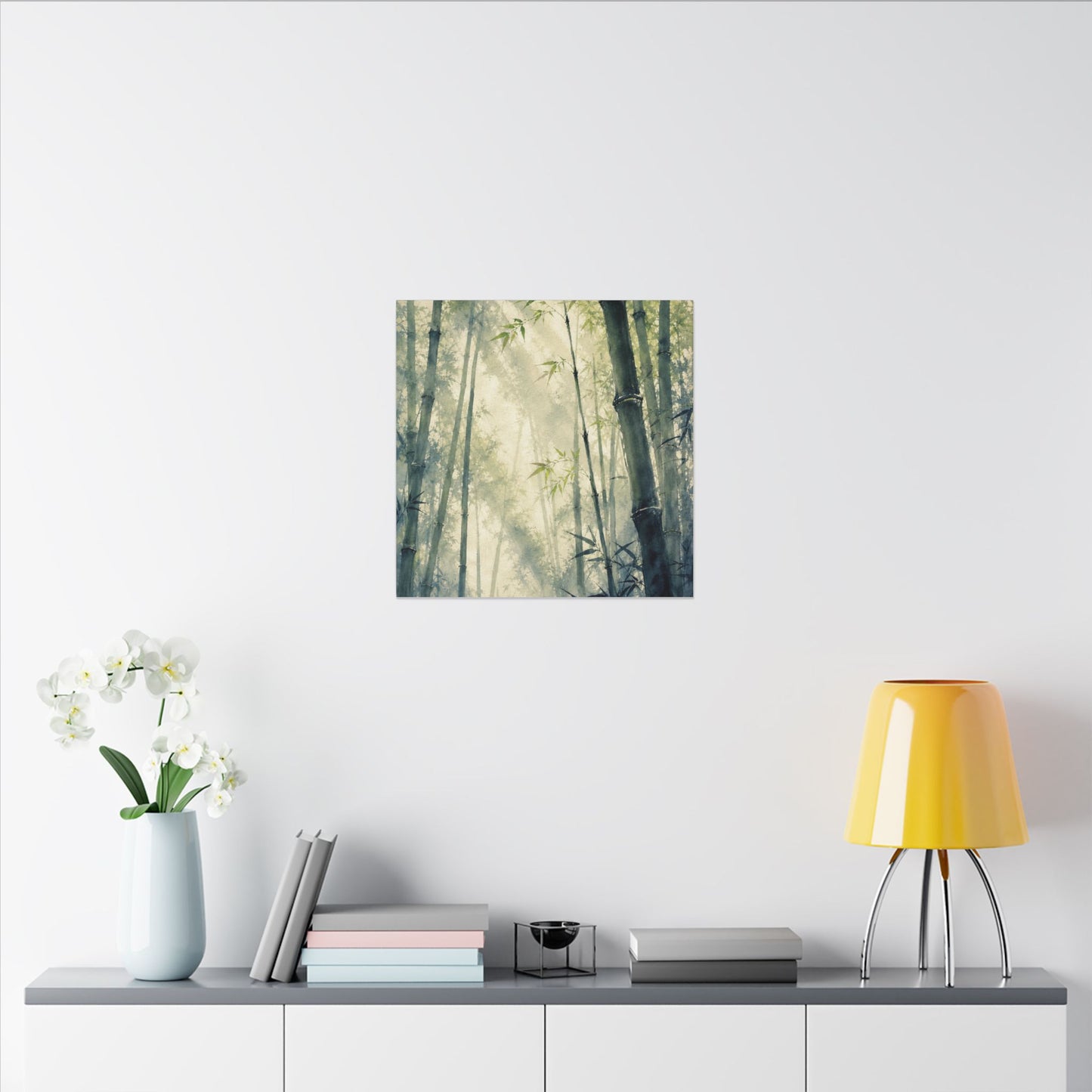 Bamboo Grove Spring Canvas Art | Zen Serene Design