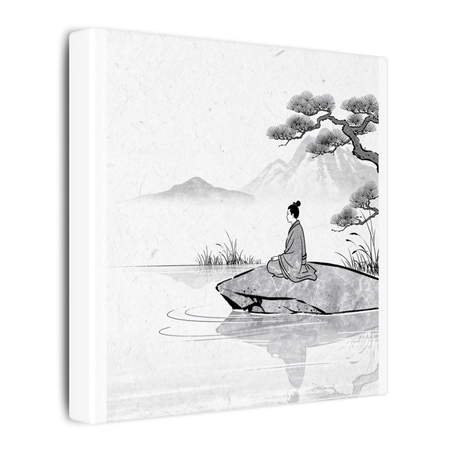 Meditation Harmonious Zen Ukiyo-e Canvas Art