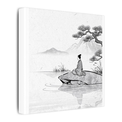 Meditation Harmonious Zen Ukiyo-e Canvas Art