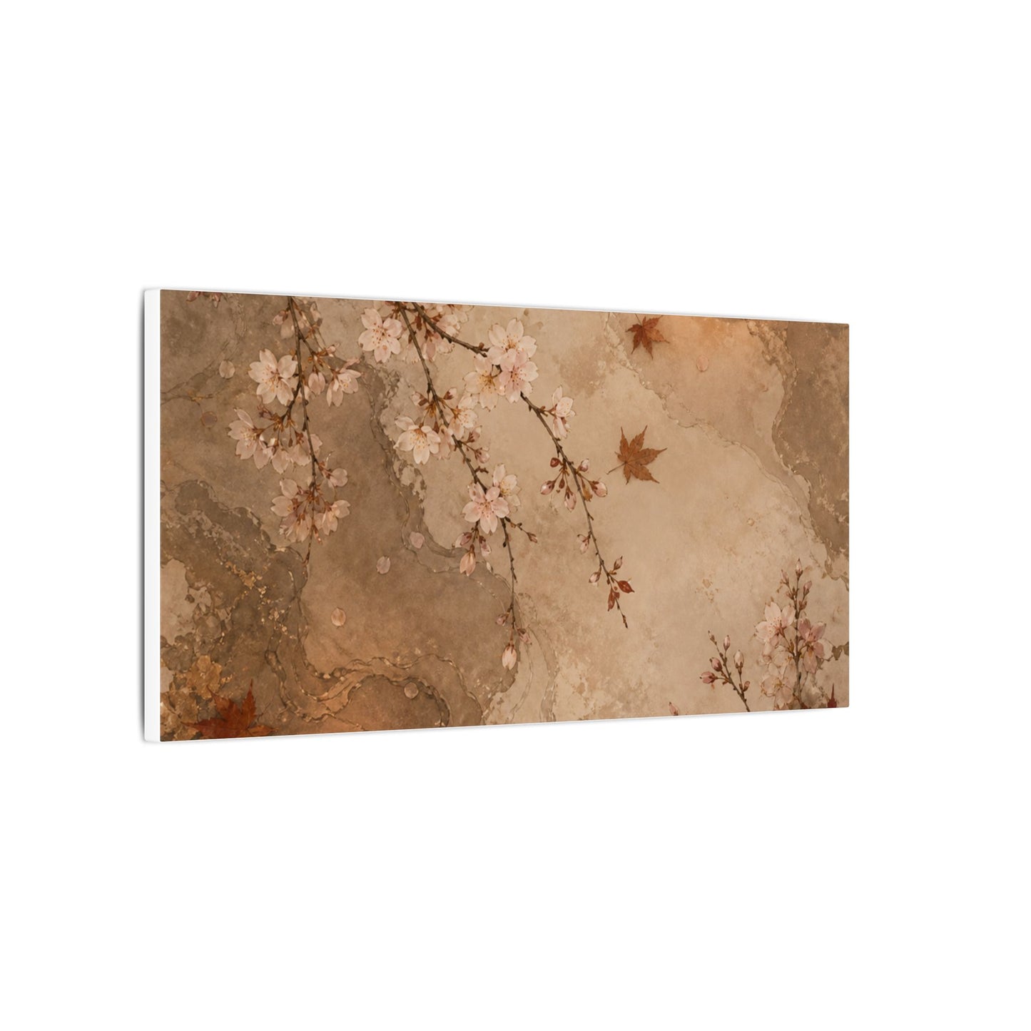 Cherry Blossom Canvas Art | Autumn Japandi Japanese Pattern Art