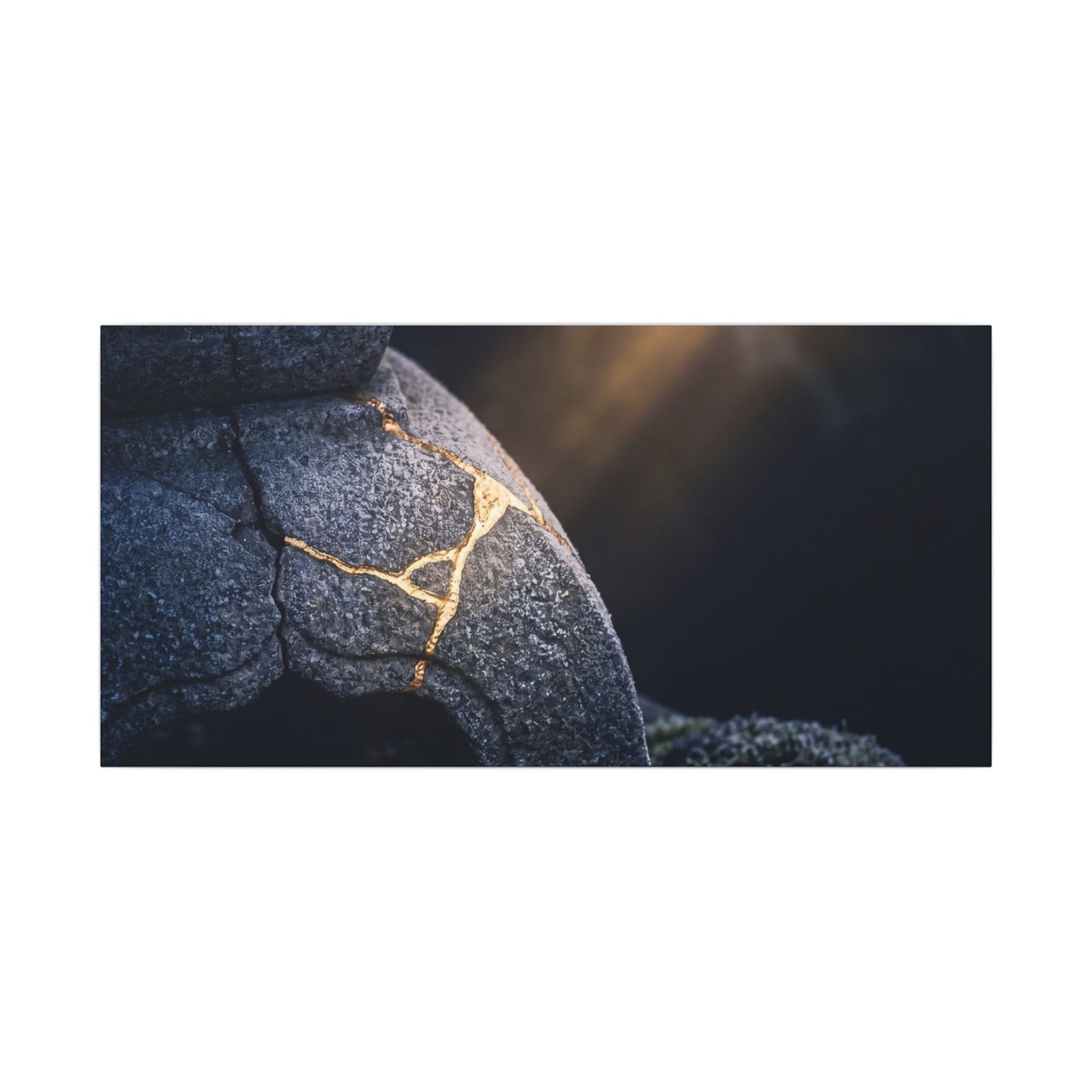 Ma Moonlit Garden Canvas Art - Kintsugi Broken Beauty