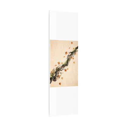 Ink Brushstroke Autumn Canvas Art | Zen Calm Design