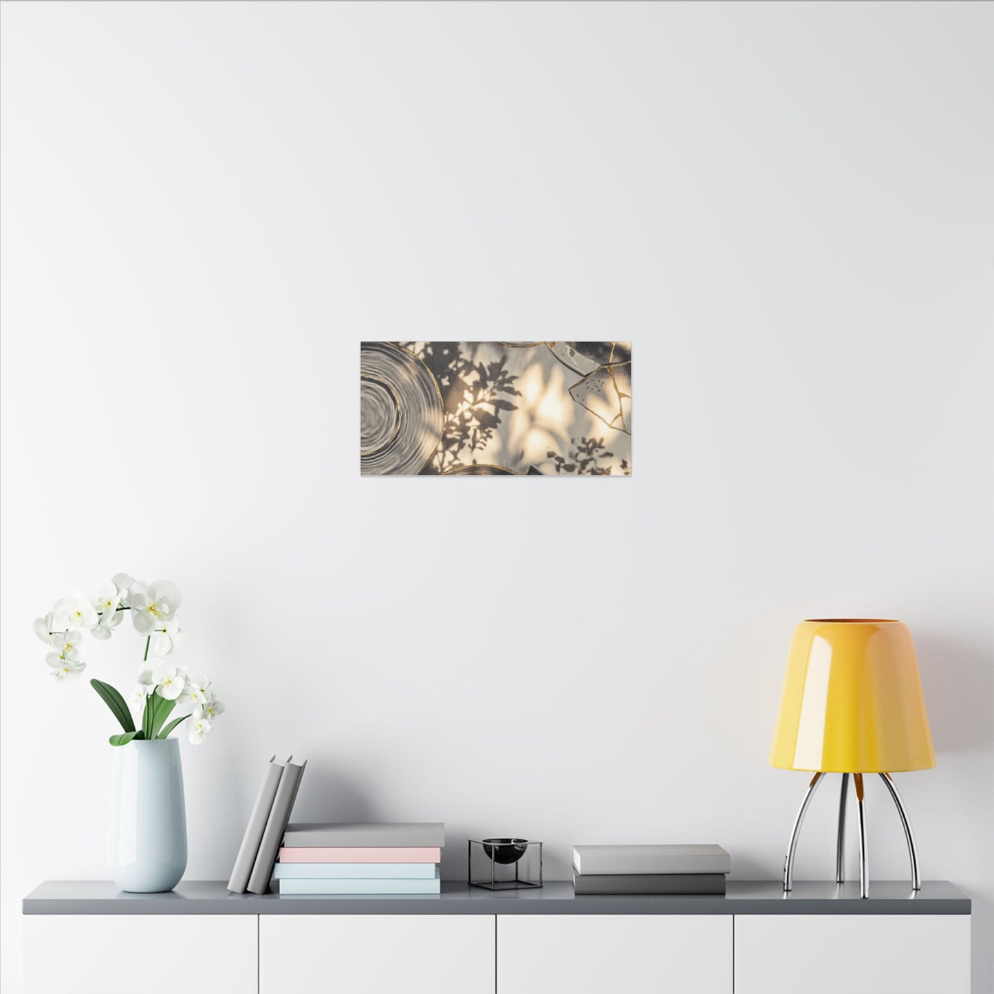 Healing Water Ripple Canvas Art - Gold Vein Kintsugi