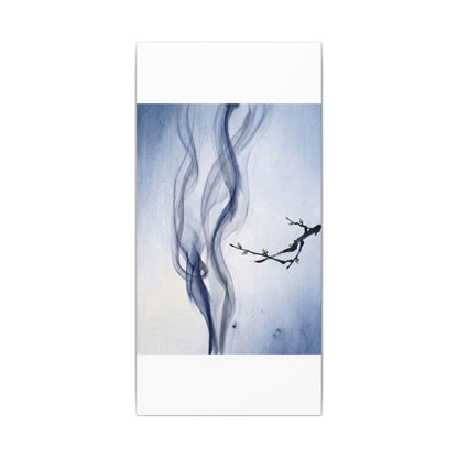 Incense Smoke Spring Canvas Art | Zen Tranquil Design