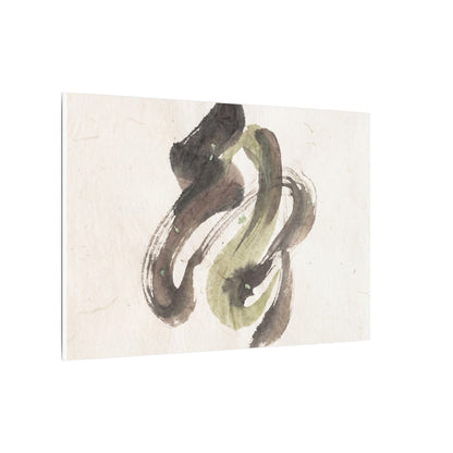 Ink Brushstroke Canvas Art | Spring Japandi Japanese Pattern Art