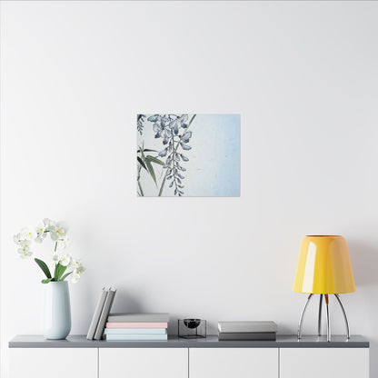 Zen Wisteria in Moonlight | Ukiyo E Inspired Canvas Art