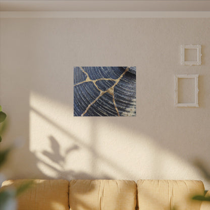 Shibui Water Ripple Canvas Art - Kintsugi Gold Repair