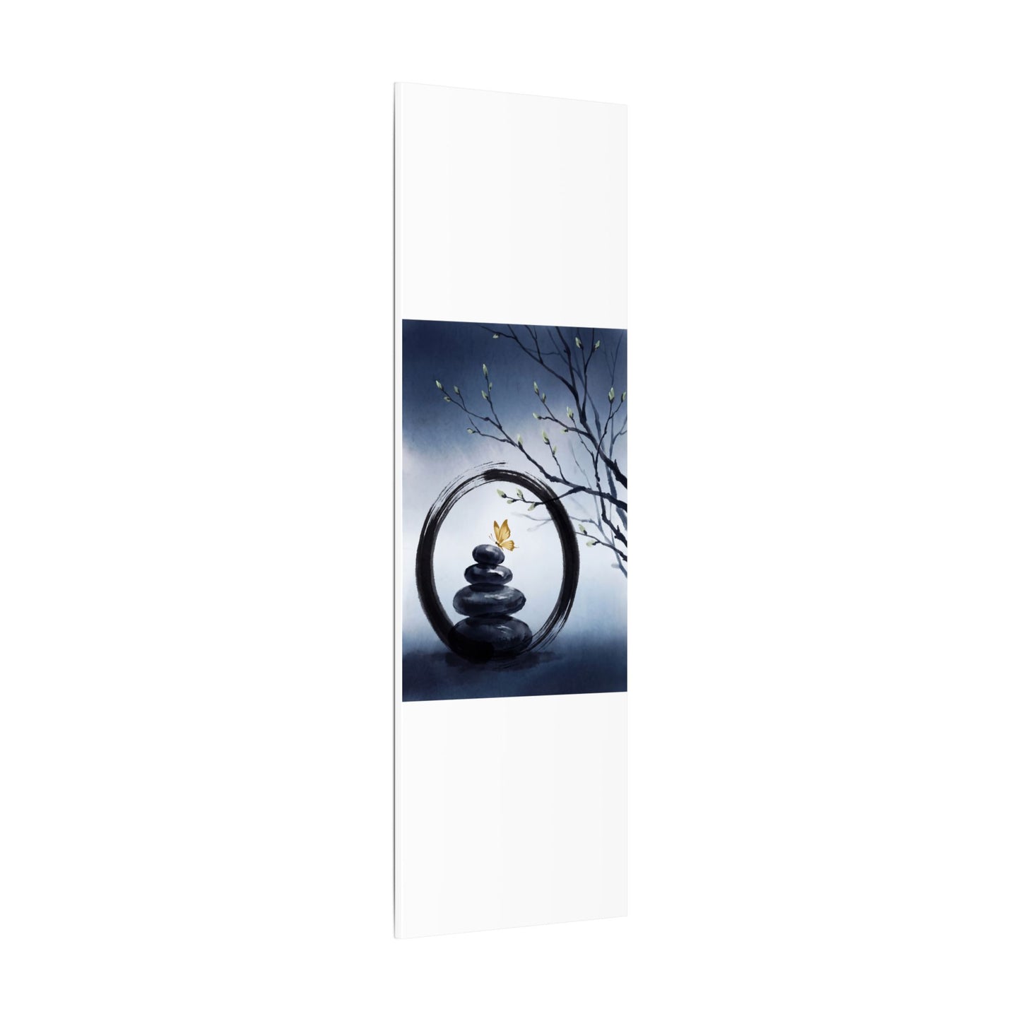 River Stones Spring Canvas Art | Zen Peaceful Design