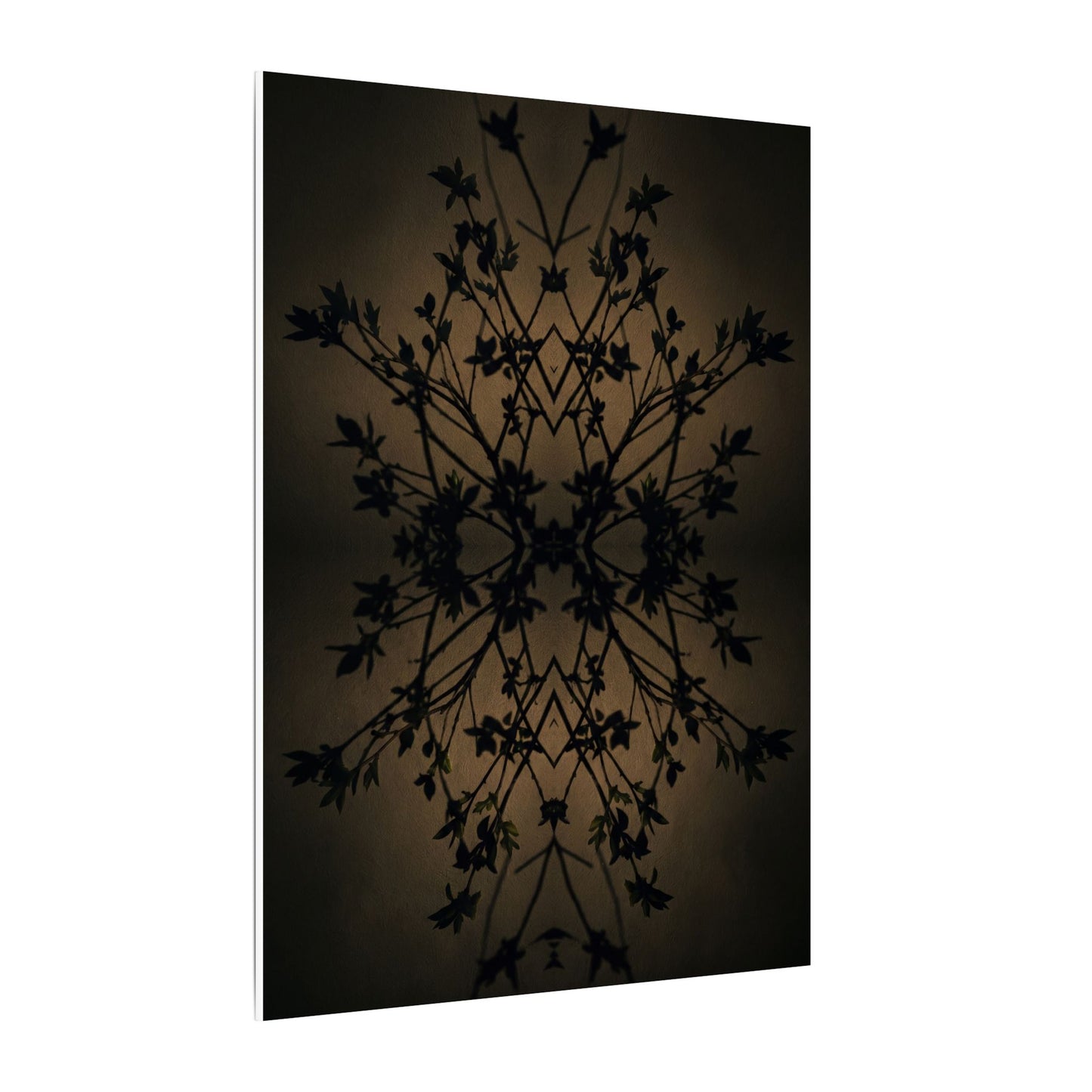 Golden Hour Shadow Play Canvas Art - Dark Japandi Seijaku