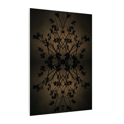 Golden Hour Shadow Play Canvas Art - Dark Japandi Seijaku