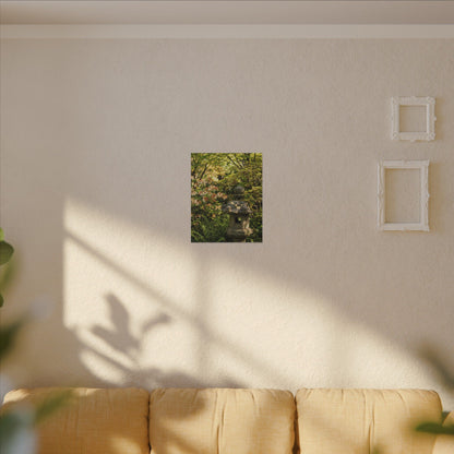 Spring Stone Lantern Gold Repair Canvas Art | Beautiful Decor