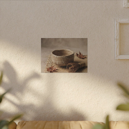 Ma Tea Ceremony Canvas Art - Japandi Texture