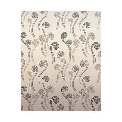 Fern Unfurling Wall Art Print | Summer Japandi Japanese Pattern Art