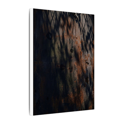 Rust Patina Shadow Zen Canvas Art | Luxurious Dark Japandi Art