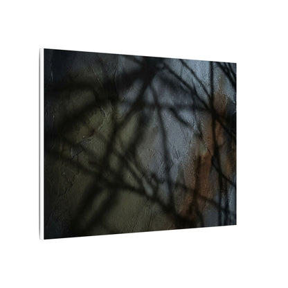 Shadow Play Dark Texture Canvas Art | Sophisticated Dark Japandi Art