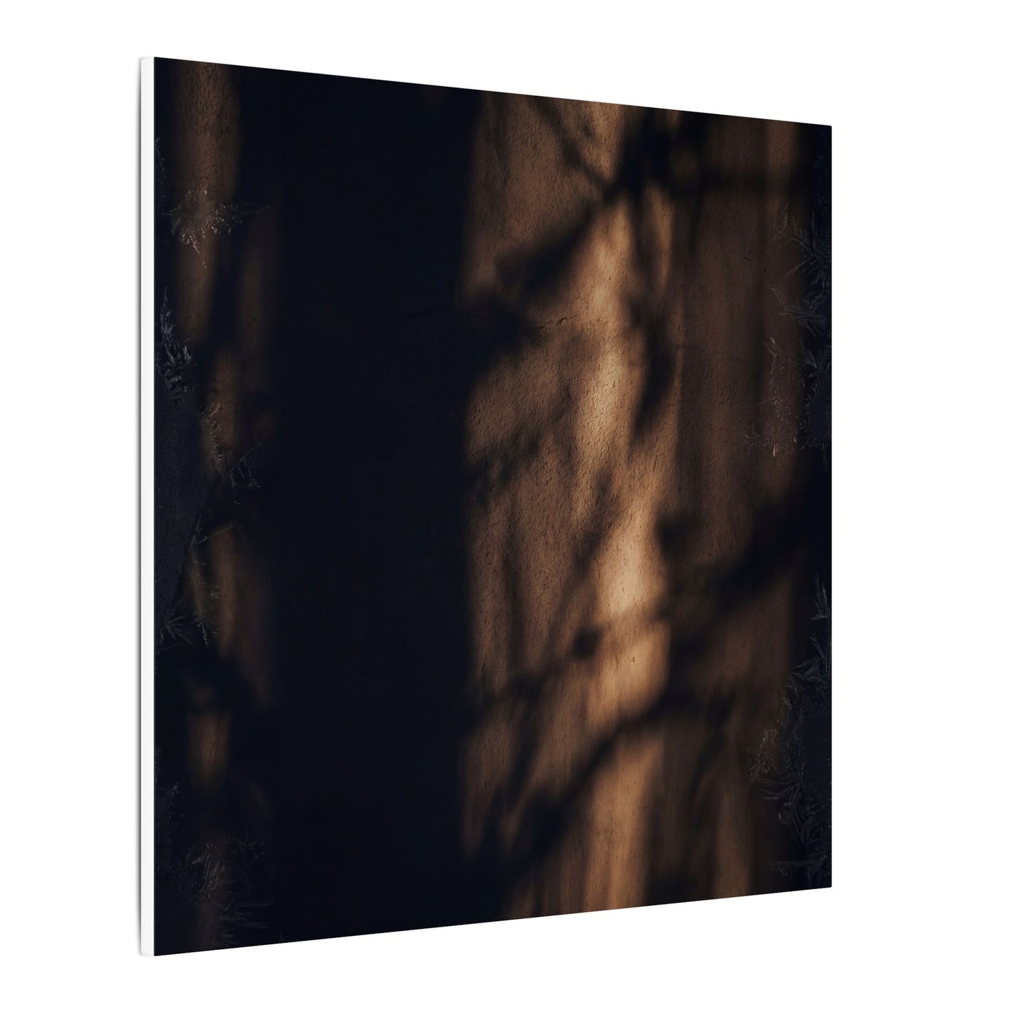 Winter Shadow Play Moody Minimal Canvas Art | Luxurious Decor