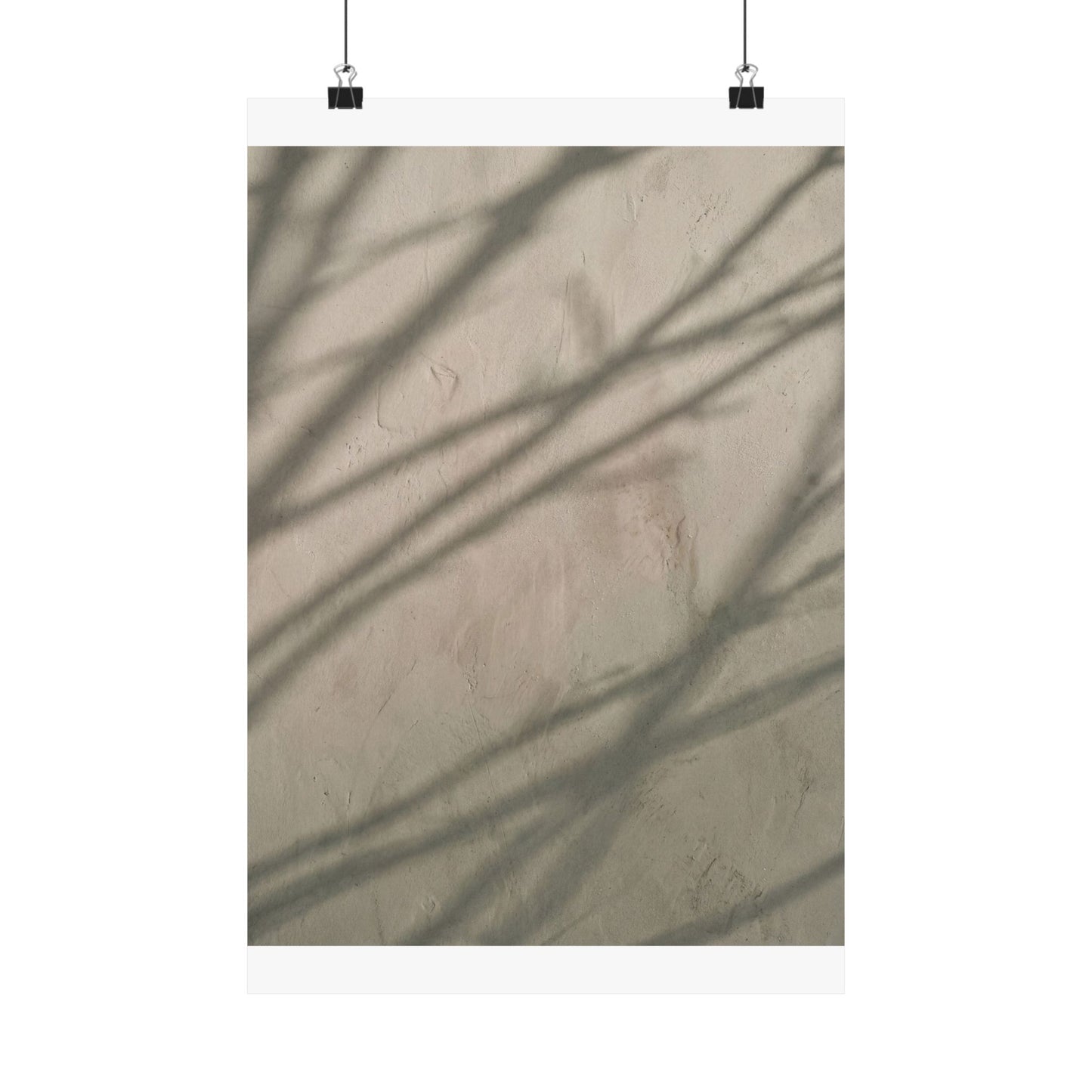 Winter Shadow Play Japanese Pattern Wall Art Print | Warm Decor