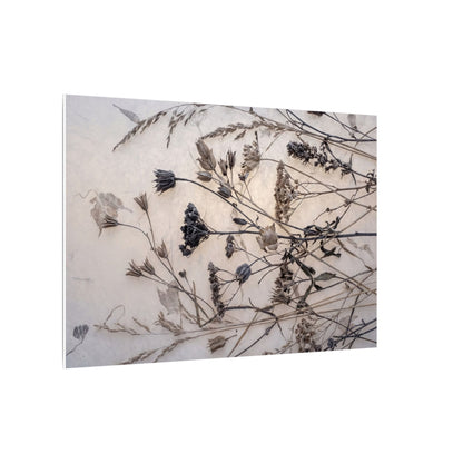 Elegant Dried Flowers Canvas Art - Japanese Pattern Japandi