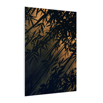 Sophisticated Shadow Play Canvas Art - Shadow Zen Dark Japandi