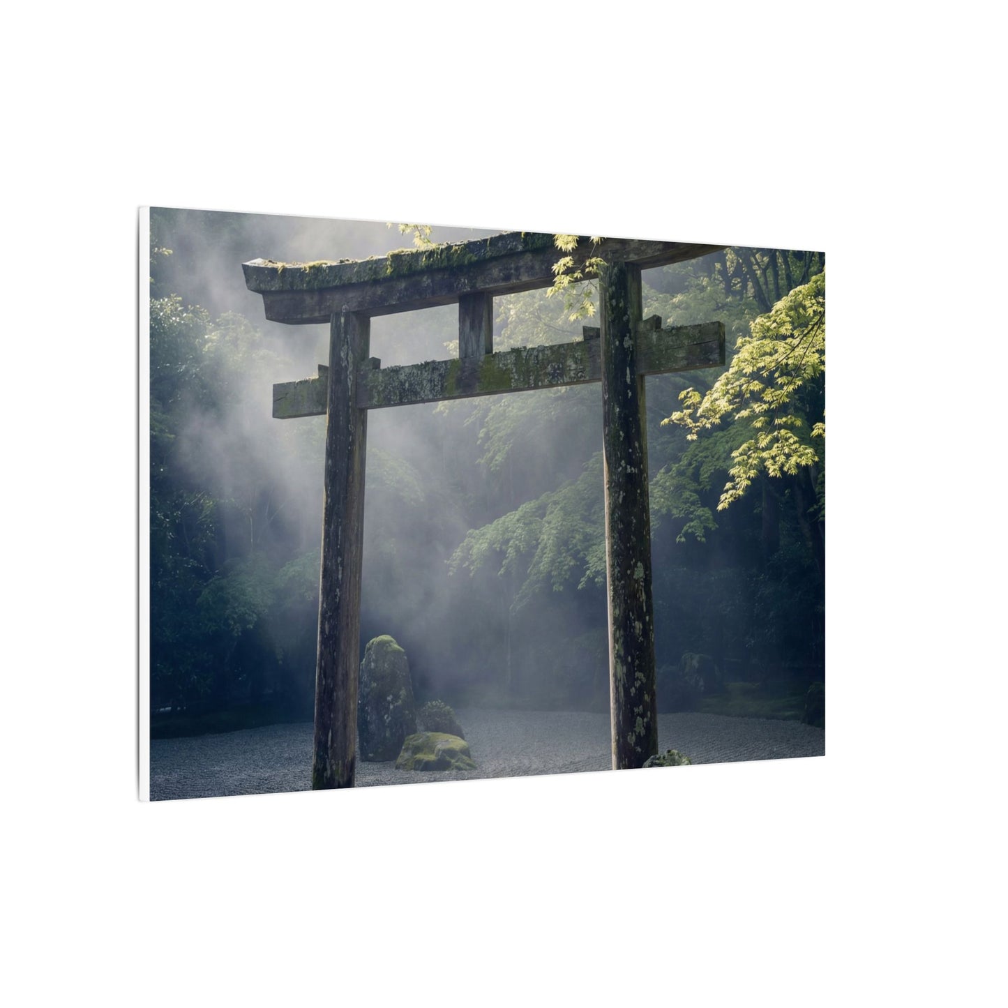 Torii Gate Canvas Art | Spring Zen Karesansui Art